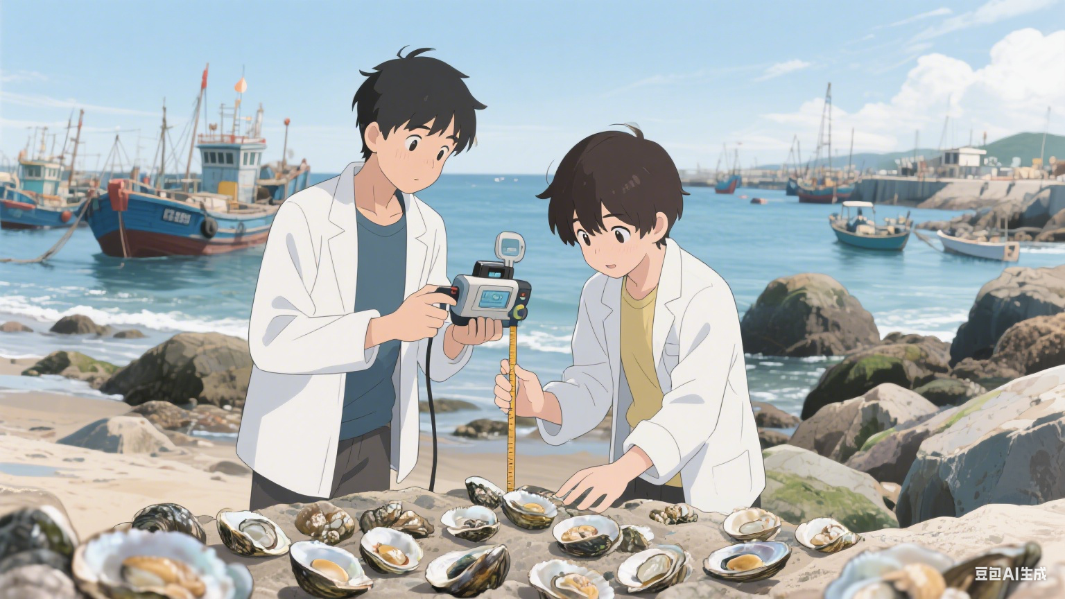 潮起潮落间的蓝色馈赠