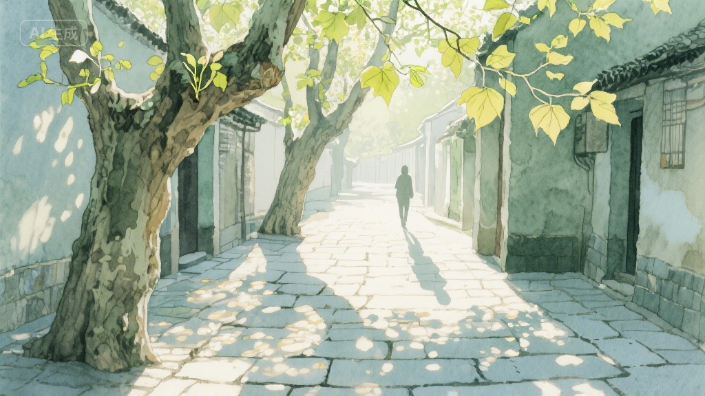 梧桐叶上的时光信笺