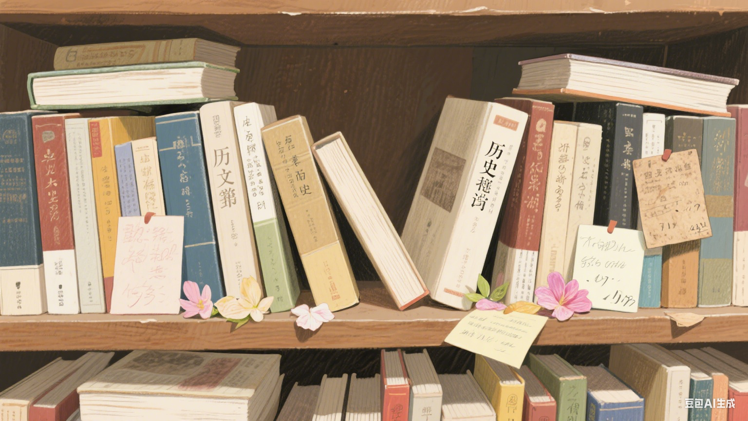 老书店里的木质书架：时光沉淀的温柔载体