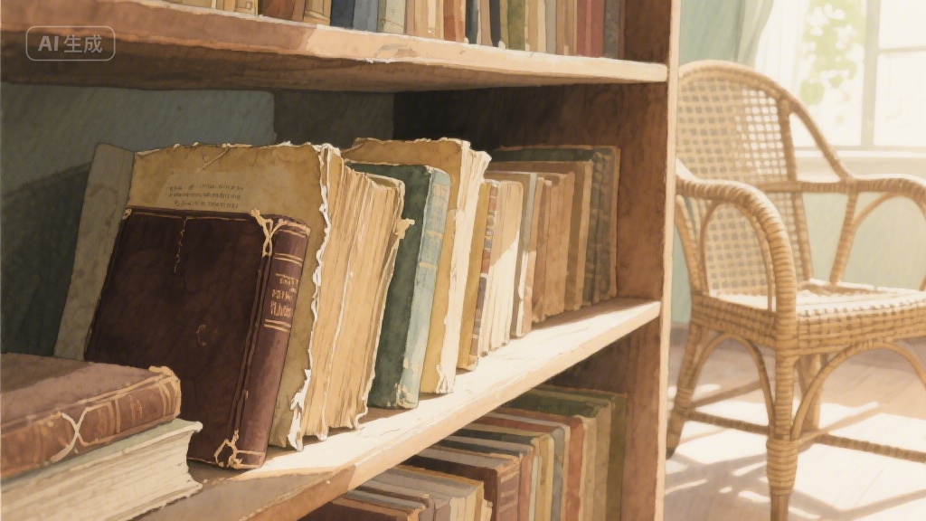 旧书褶皱里的时光絮语