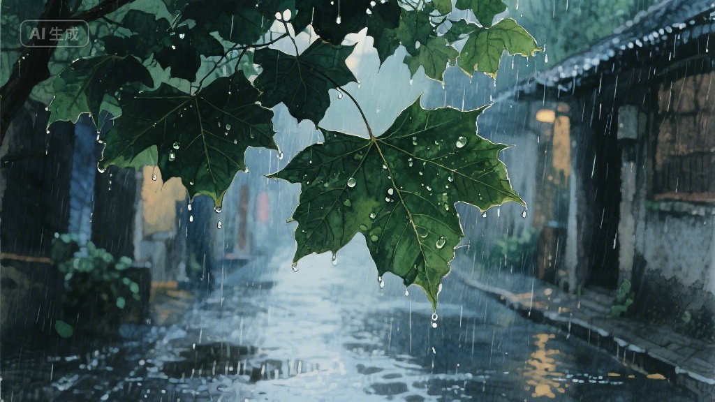 梧桐叶上的时光信笺