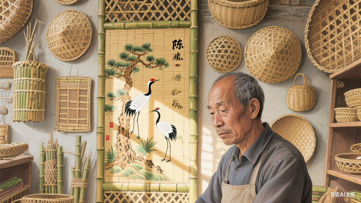 竹篾间的光阴：一位老手艺人与他的竹编世界