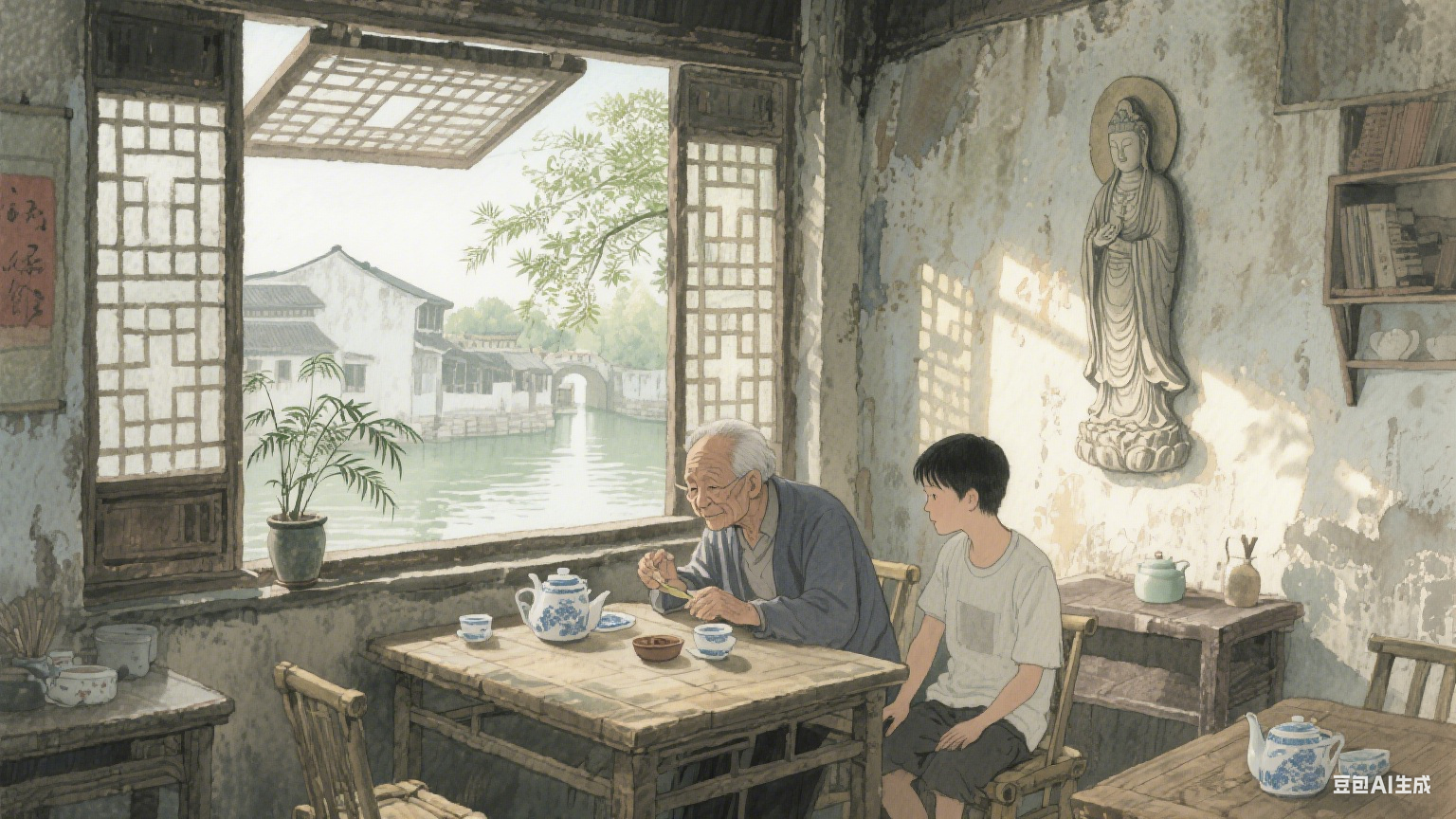 佛:那束照进生命褶皱里的暖光