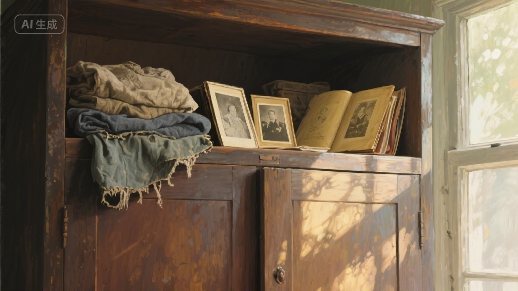 老衣柜里的时光褶皱