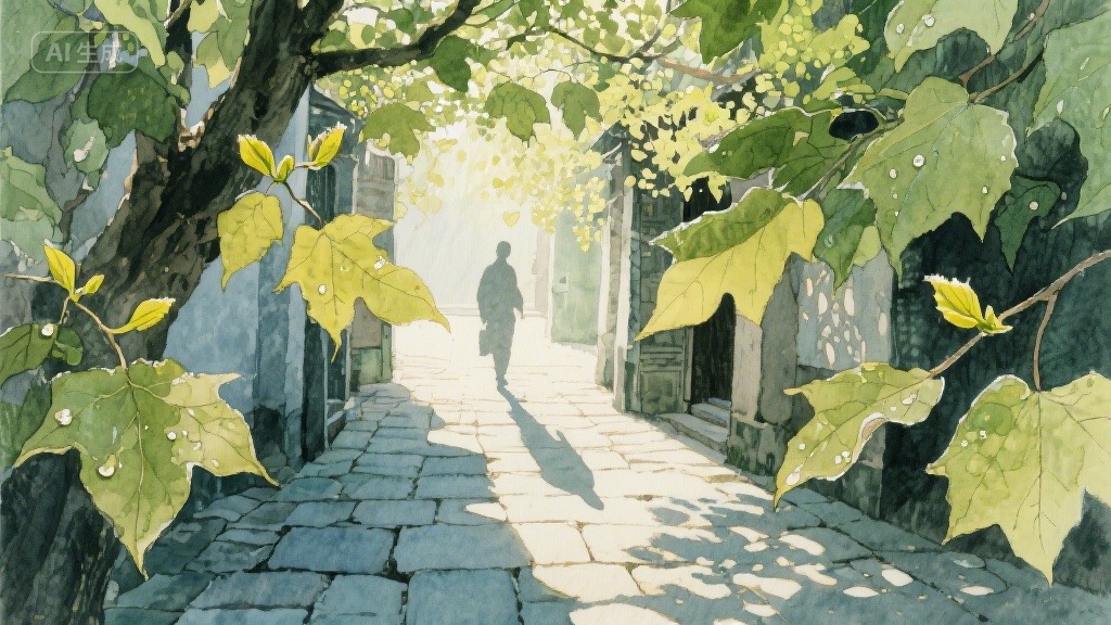 梧桐叶上的时光信笺