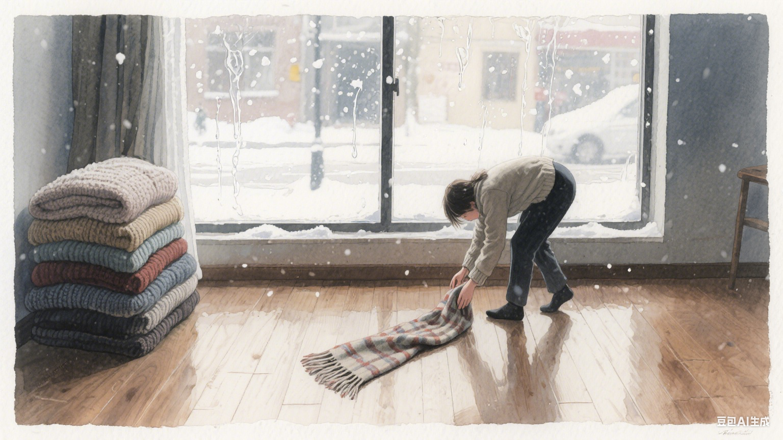 褪色围巾里的暖冬