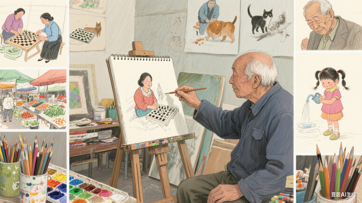 笔尖与心跳同频：那些藏在色彩与线条里的深情