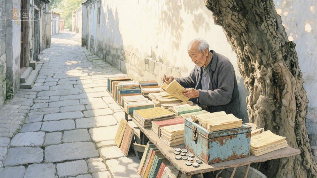 巷尾书摊：时光褶皱里的墨香絮语