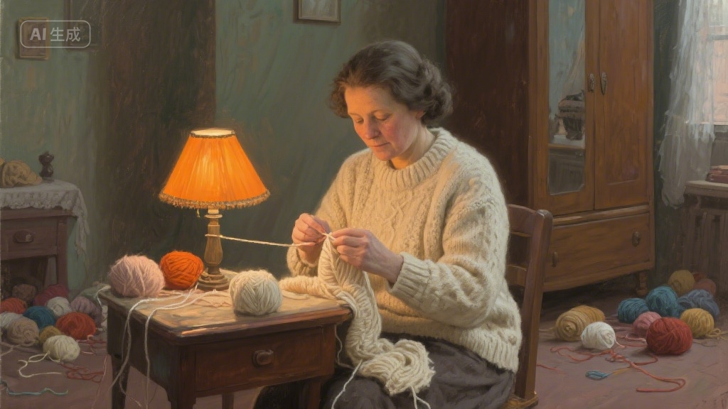 旧毛衣里的时光褶皱