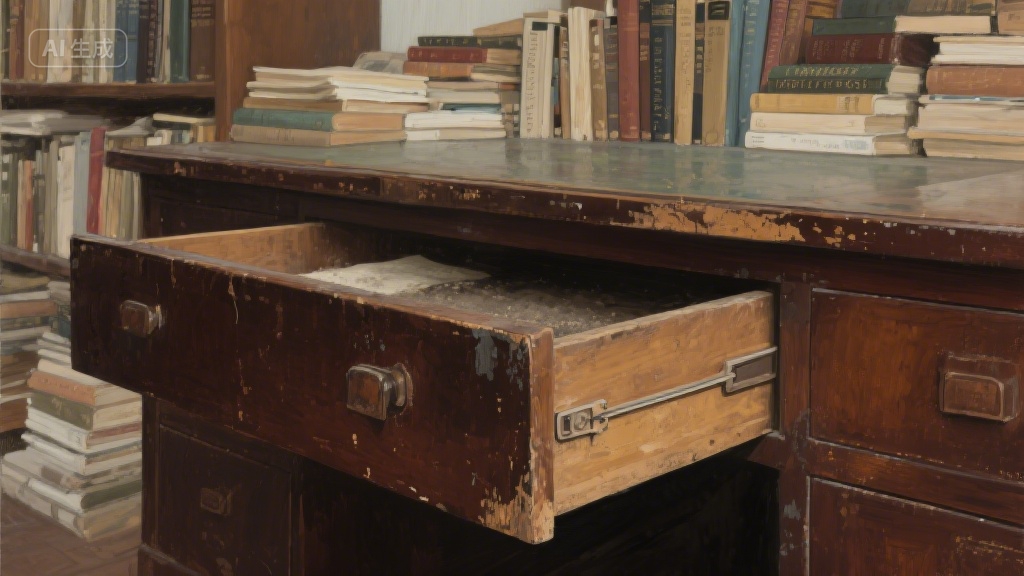 旧书桌里的时光碎片