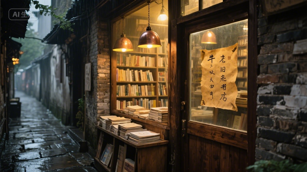 巷尾旧书店:时光褶皱里的墨香秘境