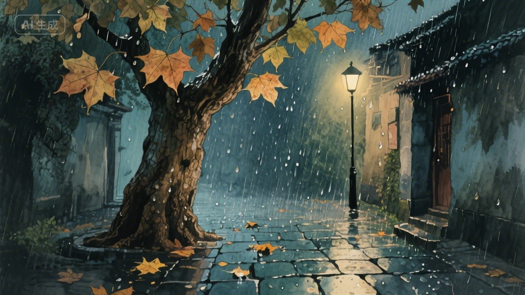 梧桐叶上的时光信笺