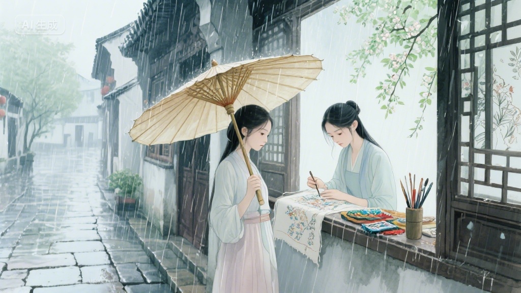 详细阅读:雨巷绣缘:一场跨越三载的江南爱恋 雨巷绣缘:一场跨越三载的江南爱恋