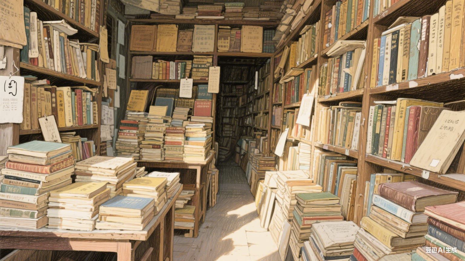 巷子里的旧书店：藏着时光的褶皱与惊喜