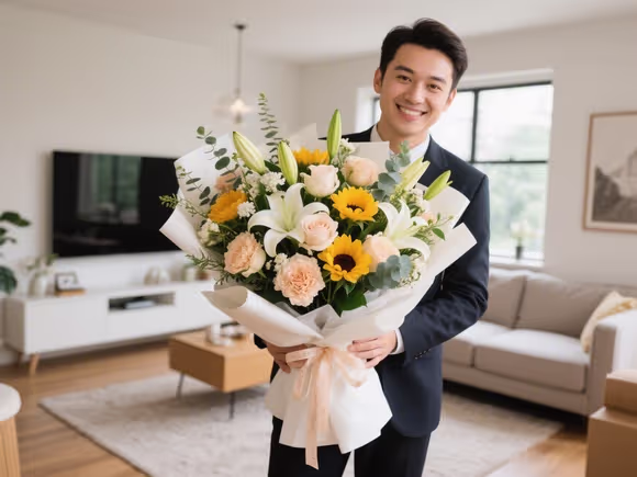 搬新家送什么鲜花