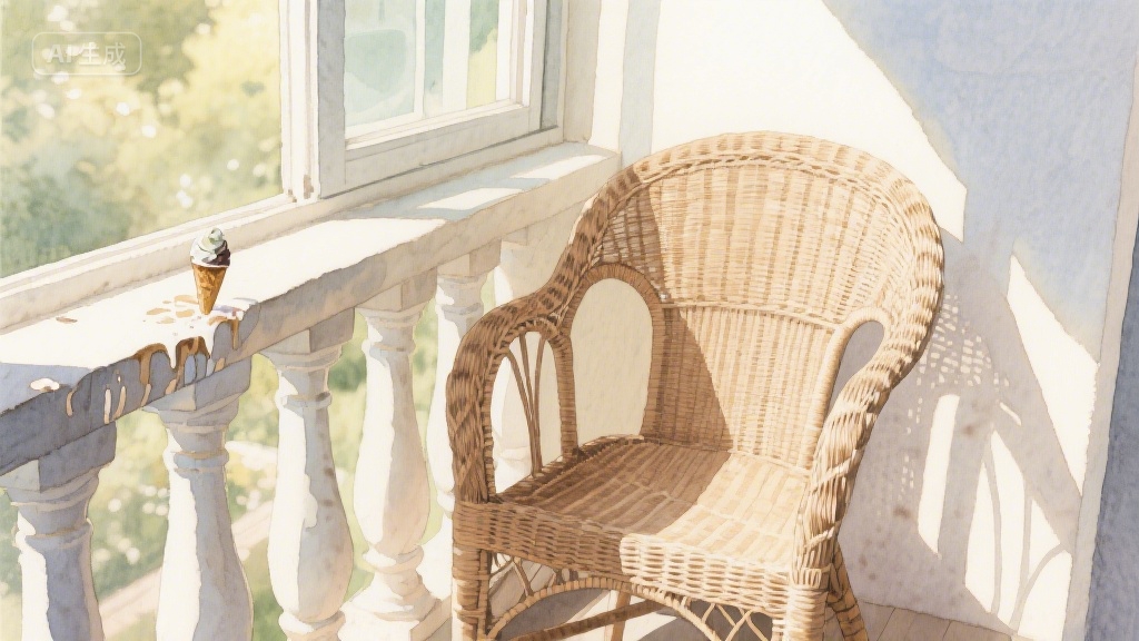 老藤椅上的时光褶皱