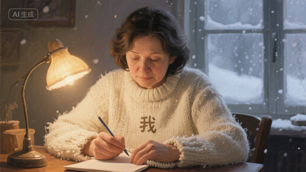 旧毛衣里的时光褶皱