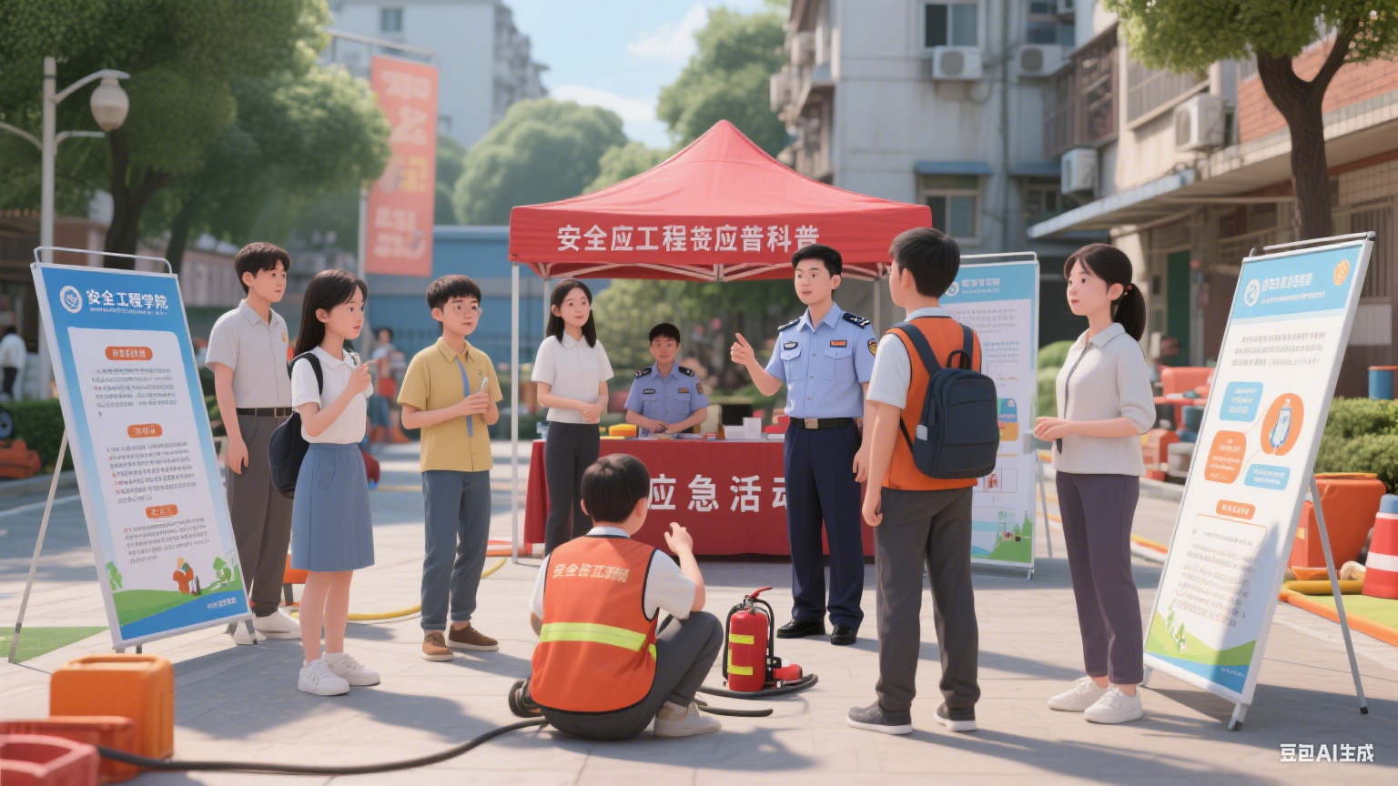 应急科普进社区 临港文理学院实现服务教学科研融合