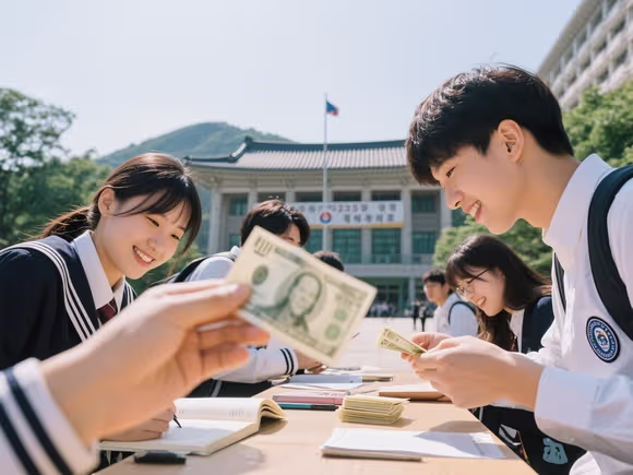 在韩国留学乱花钱吗