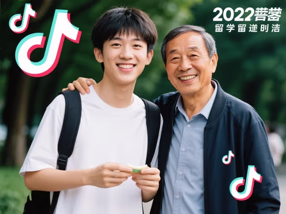 抖音带爸爸留学是真的吗