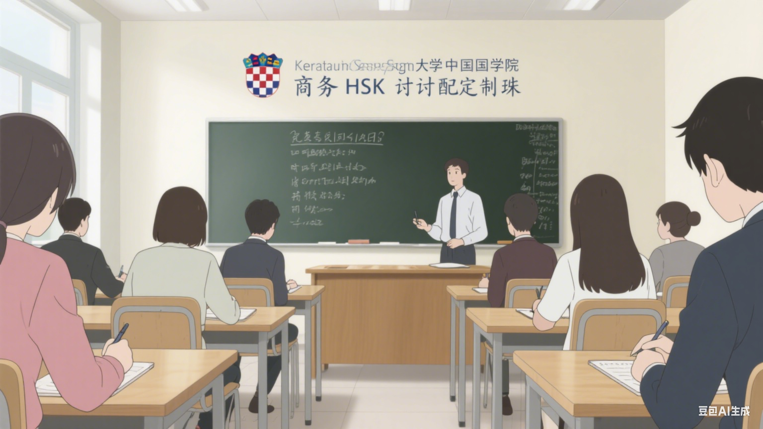 克罗地亚萨格勒布大学孔子学院为当地中小企业员工开设 “商务 HSK 定制班”，助力中克贸易