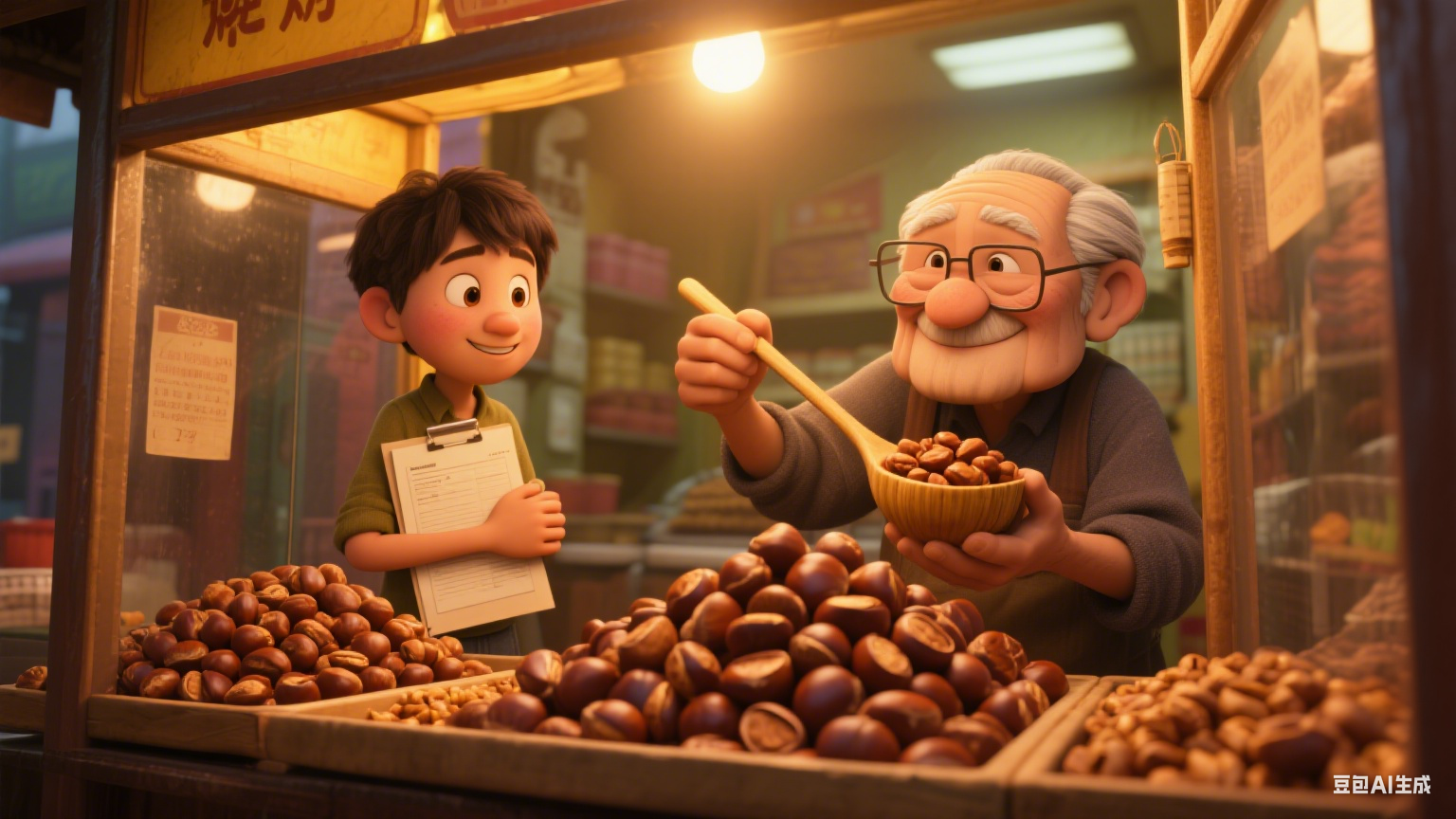 巷口的糖炒栗子与未拆的信