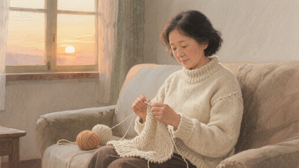 旧毛衣里的时光褶皱