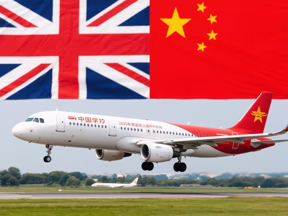 英国到中国留学包机吗
