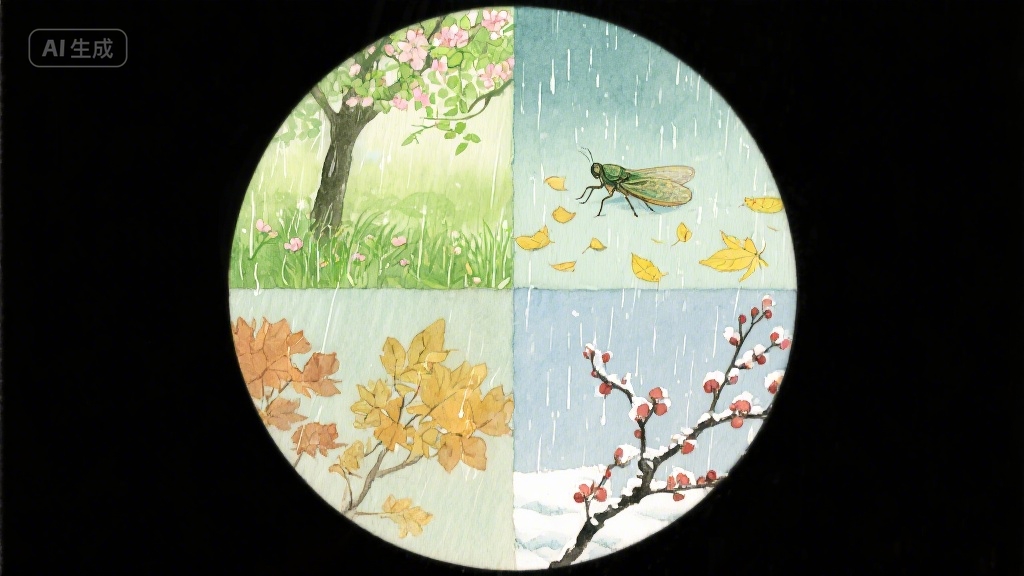 雨的絮语：漫过时光褶皱的诗意