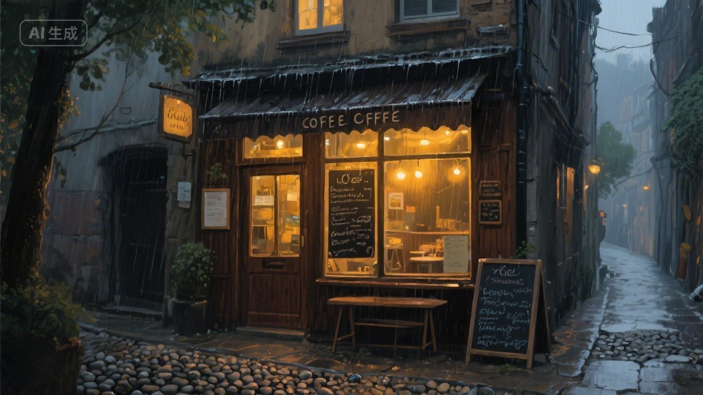 街角那间总亮着暖光的咖啡馆