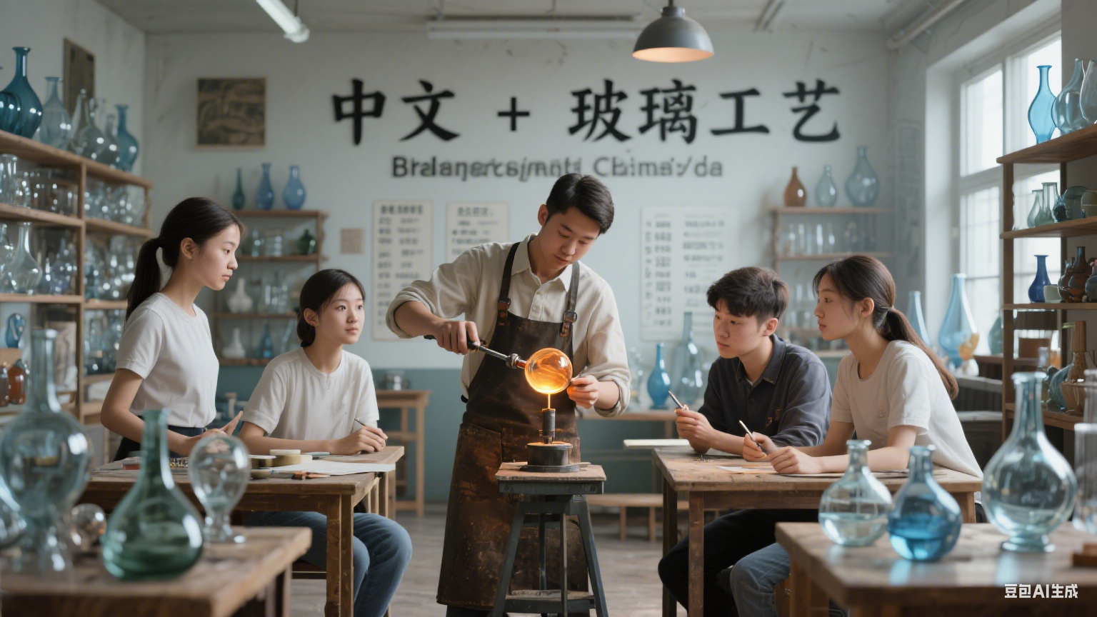 斯洛伐克布拉迪斯拉发大学孔子学院开设中文加玻璃工艺课程 传承技艺促交流