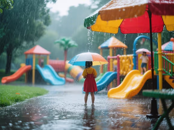室外下雨哪里好玩