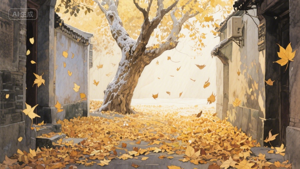 梧桐叶上的时光信笺