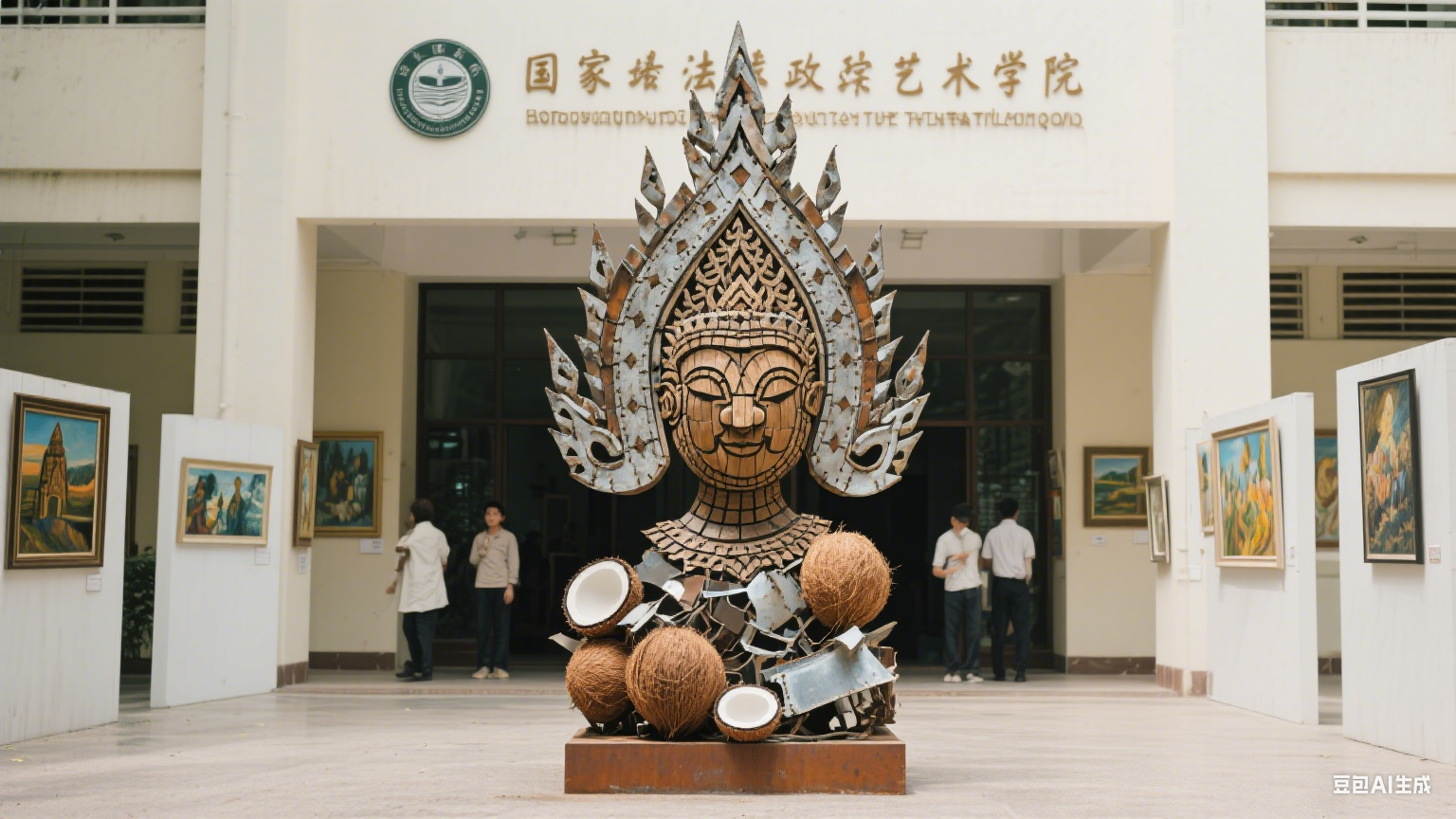 国立法政大学办泰欧艺术展 传统图案融入现代设计