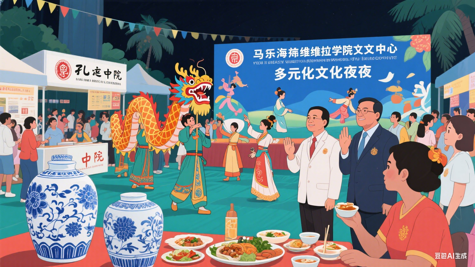 马尔代夫汉语中心亮相文化夜 服饰美食引围观