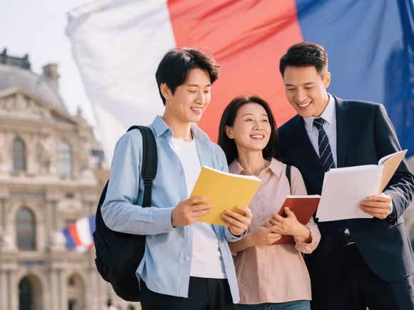 父母离婚法国留学怎么办