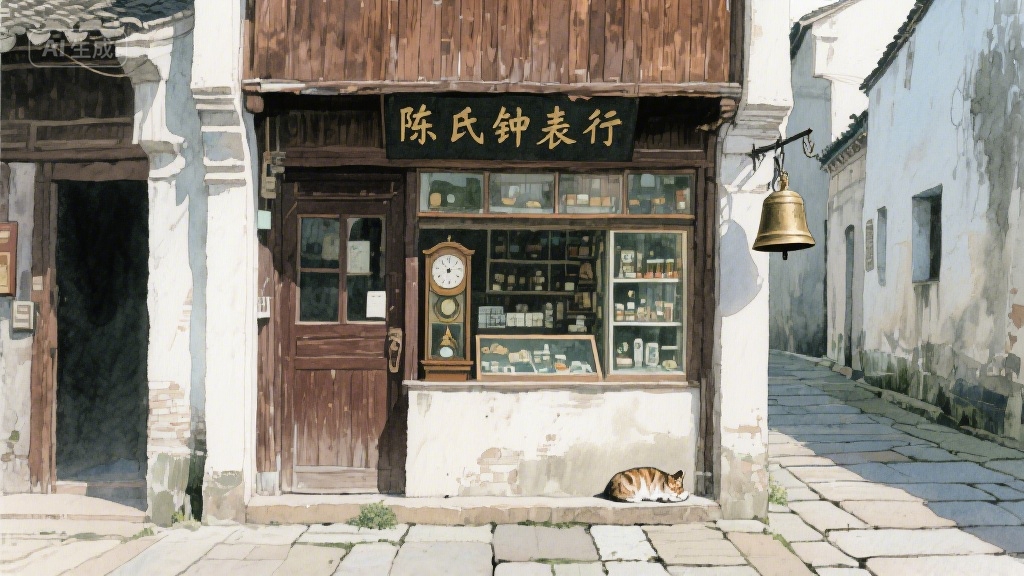 老钟表店的时光密码