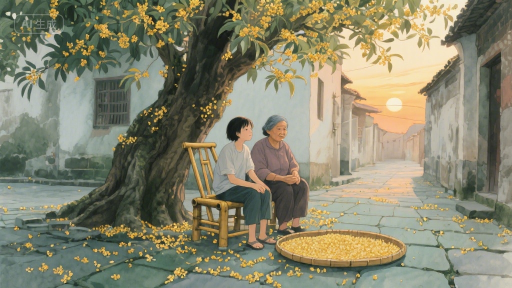 桂香漫过旧窗台