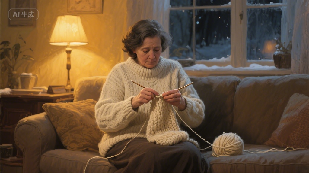 旧毛衣里的时光褶皱