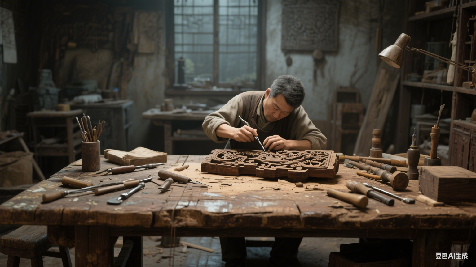 雕花木梁上的时光密码