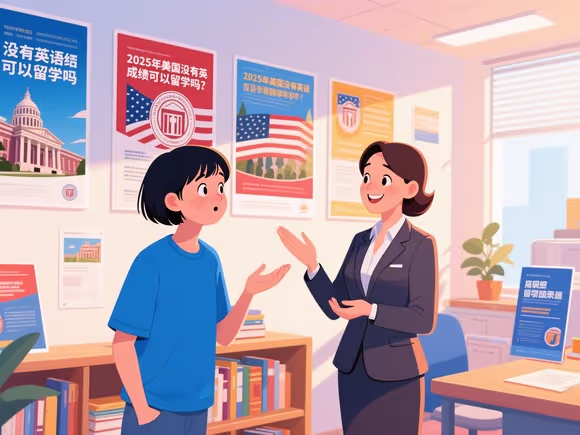 美国没有英语成绩可以留学吗