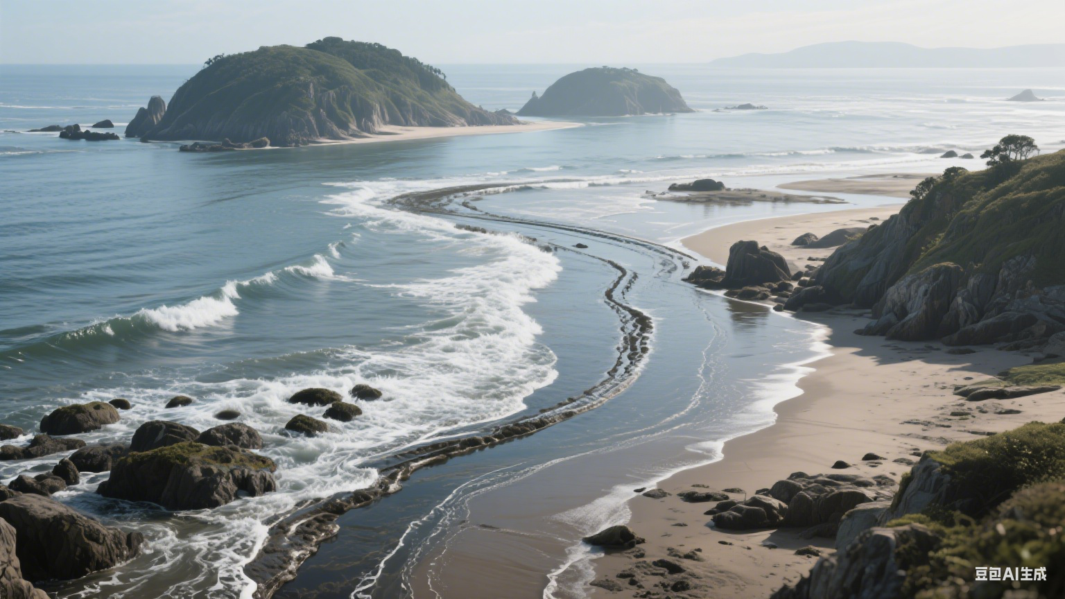 潮汐尾：海岸线上流动的自然诗篇