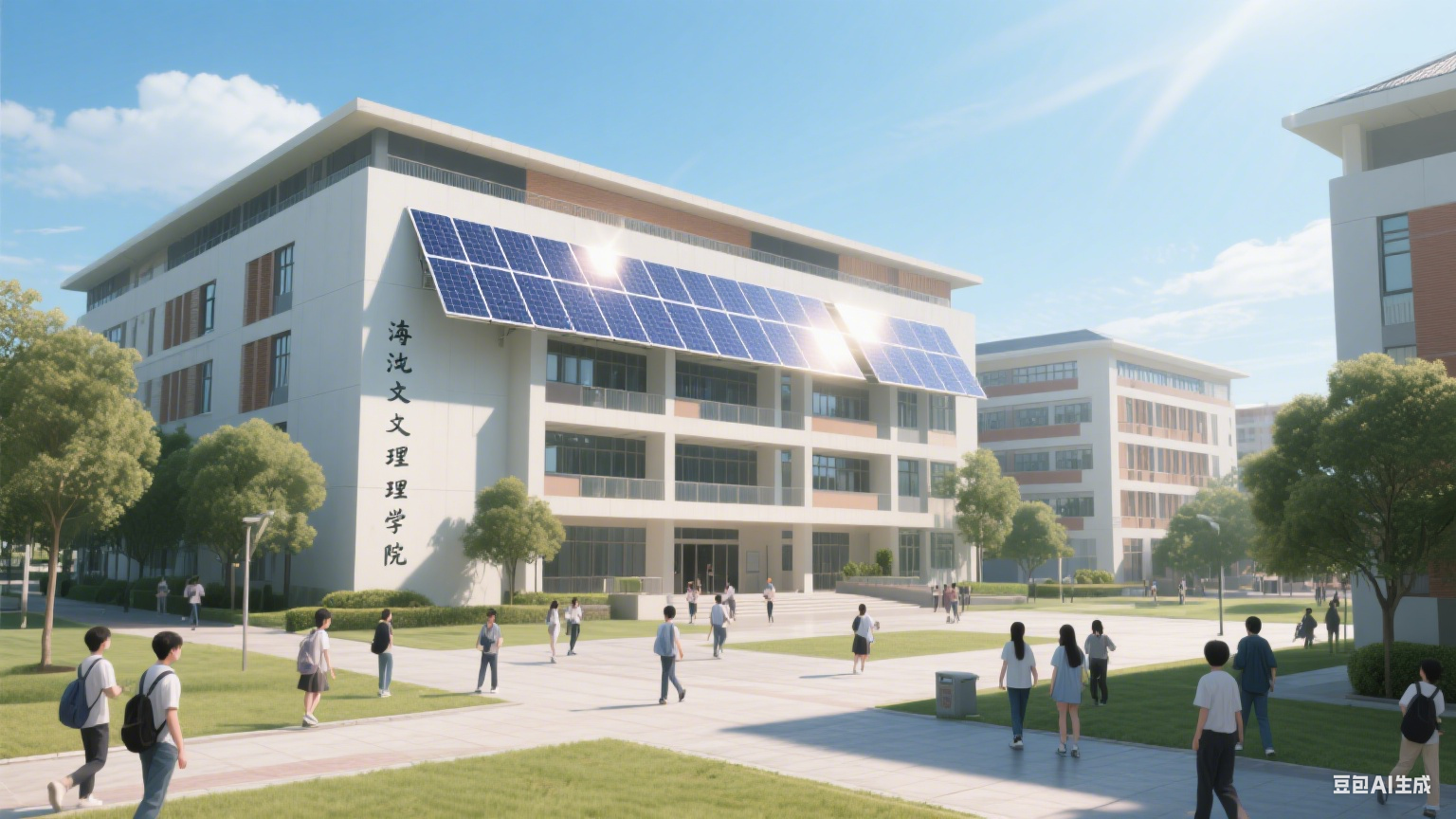 临港文理学院推行 “智慧节能校园” 建设 太阳能供电覆盖 30% 区域 年省电费 200 万元