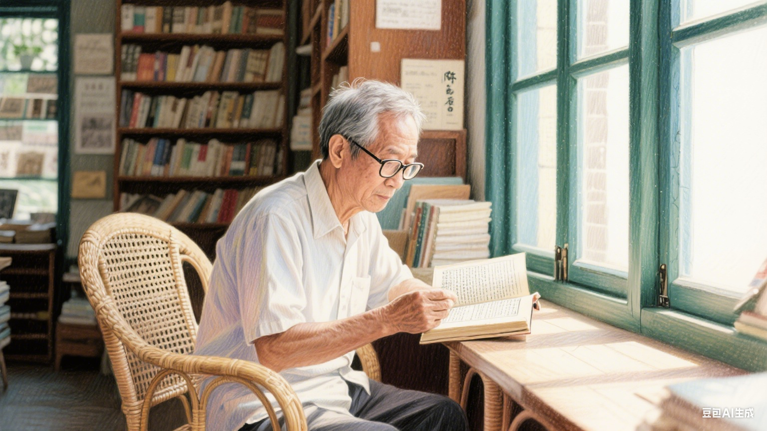 巷尾书橱里的光