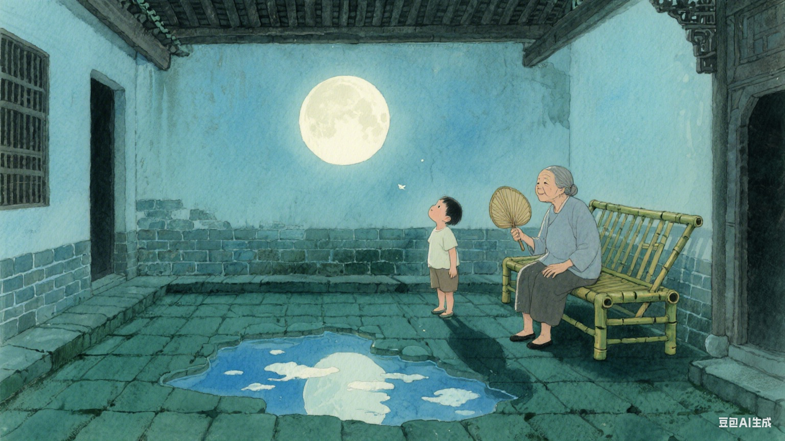 月光漫过窗台时
