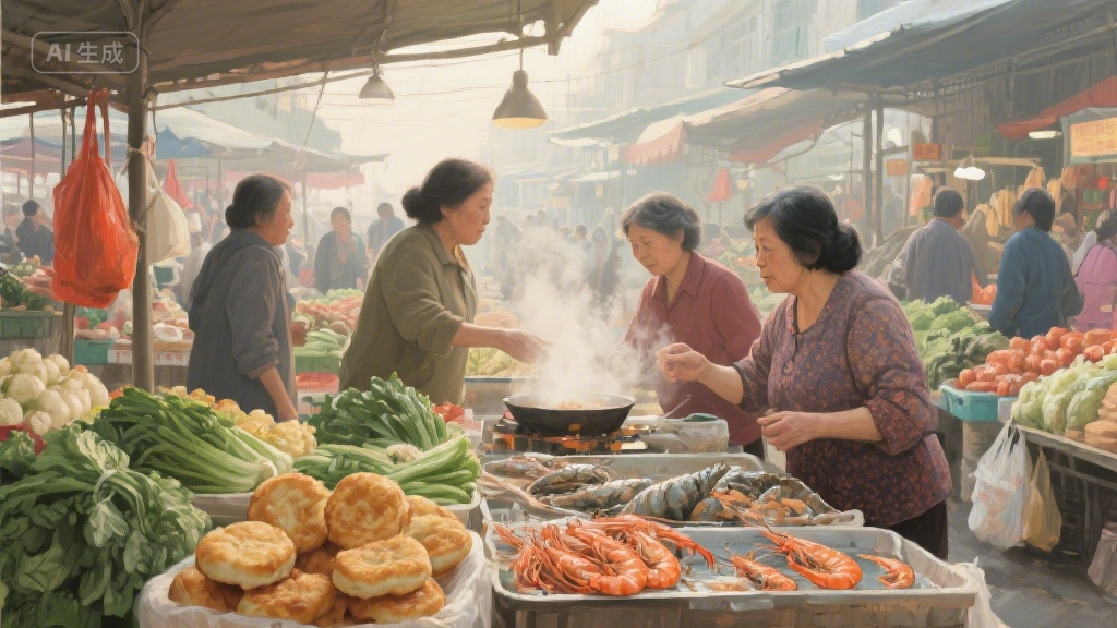 周末早起去菜市场，才是生活最治愈的打开方式
