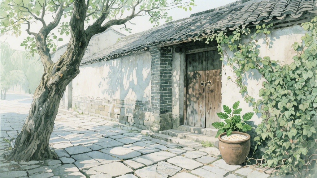 青石板上的时光絮语