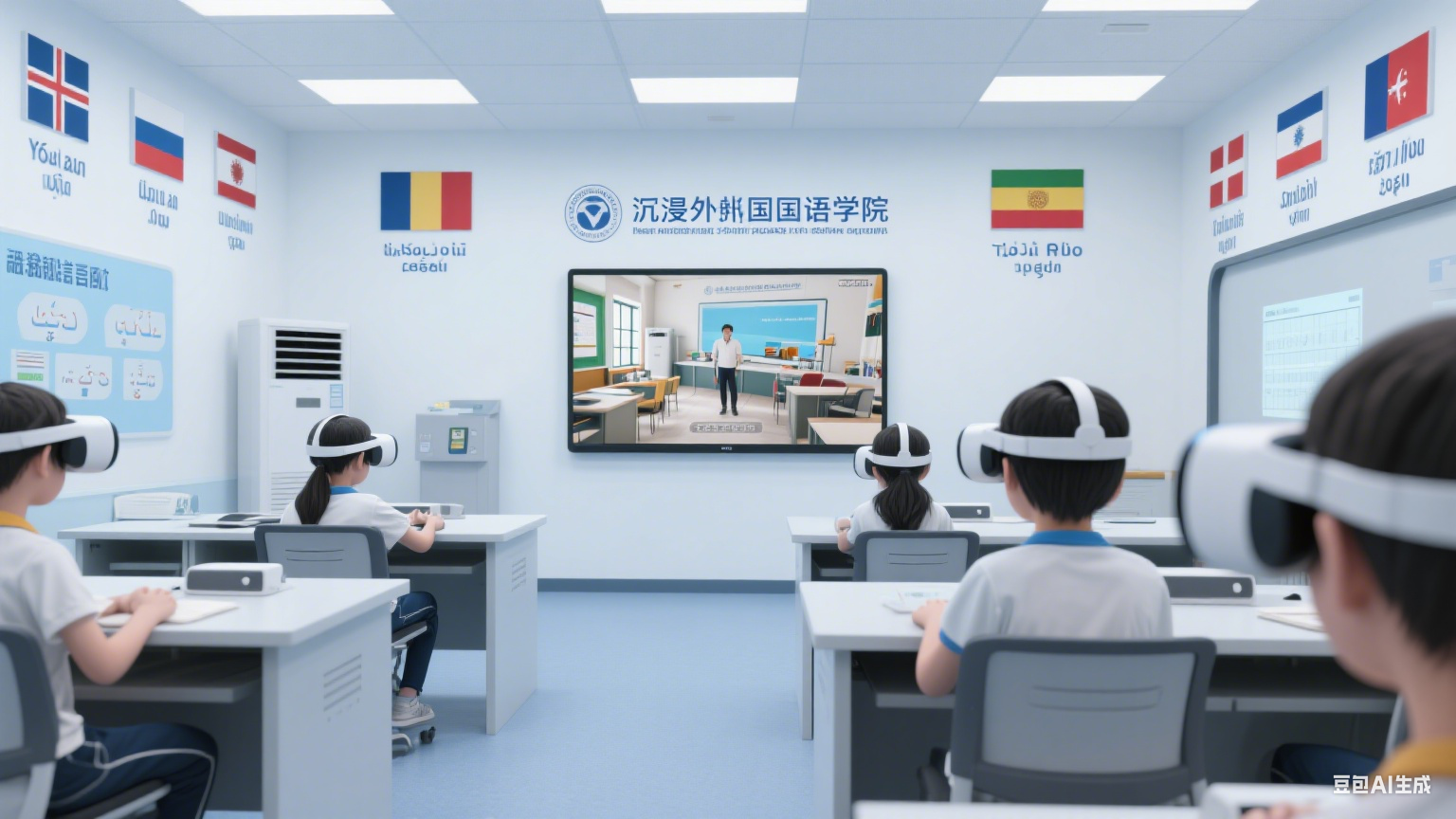 临港外国语学院创新 “沉浸式语言实验室” 多语种教学效率提升 40%