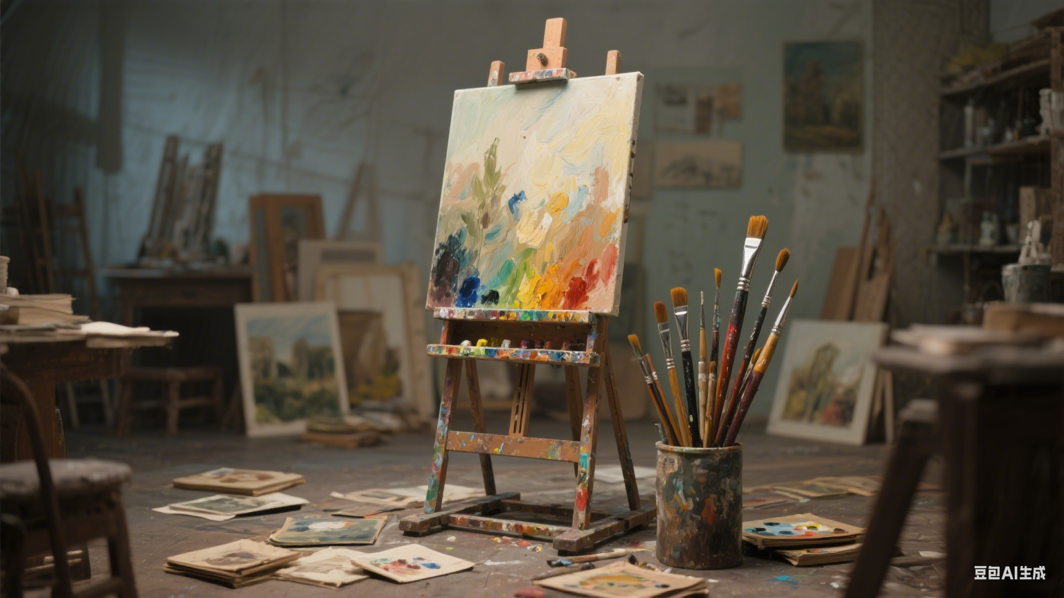 画布上的永恒：油画艺术的时空对话