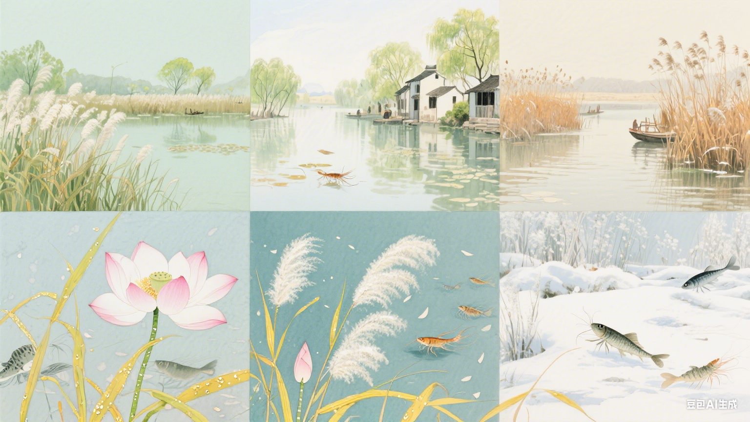 荷风拂纸墨,水乡入画来 —— 漫品荷花淀派的诗意世界